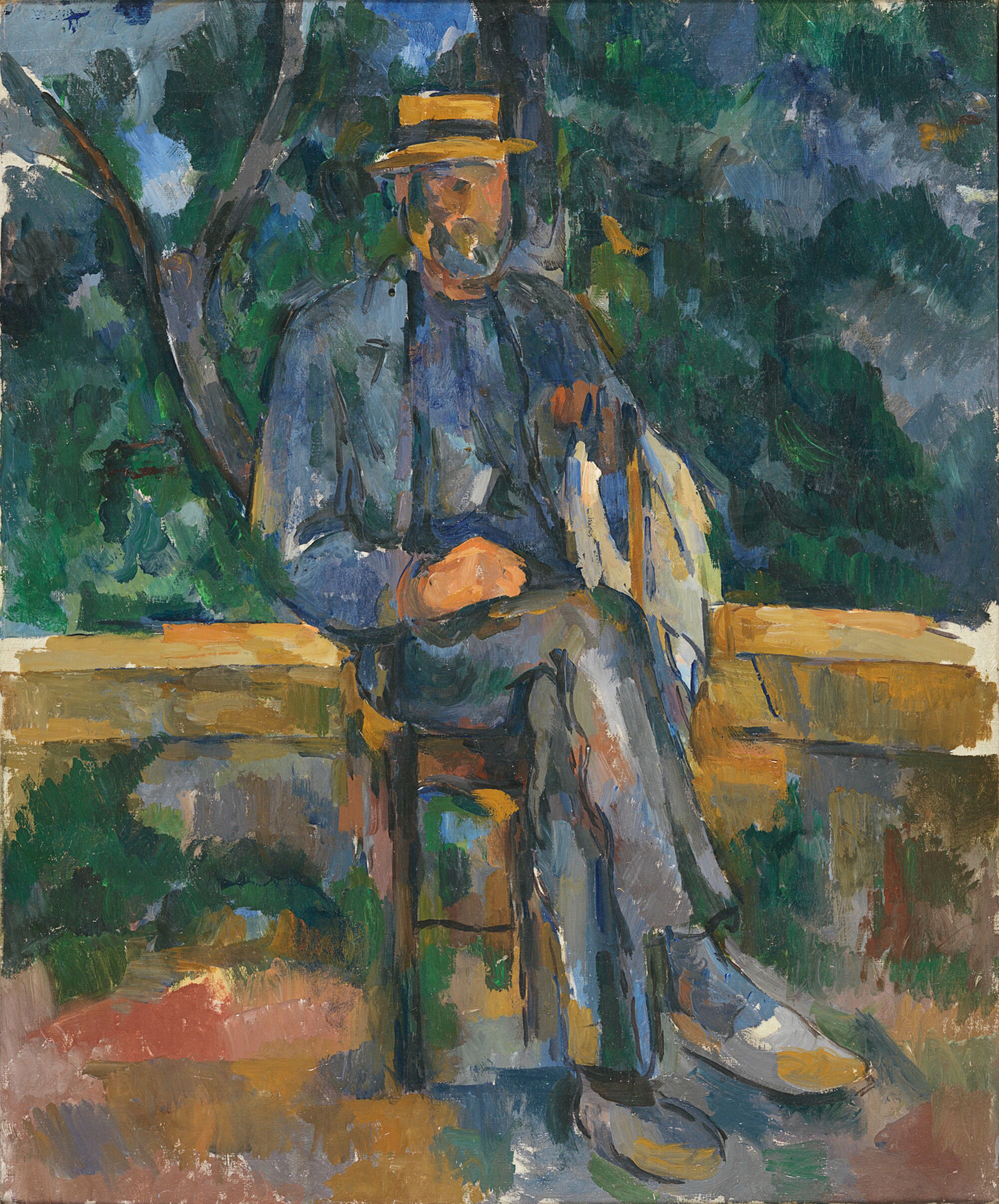 The Wick Culture - Paul Cezanne - Seated Man 1905-6. © Museo Nacional Thyssen-Bornemisza. Madrid