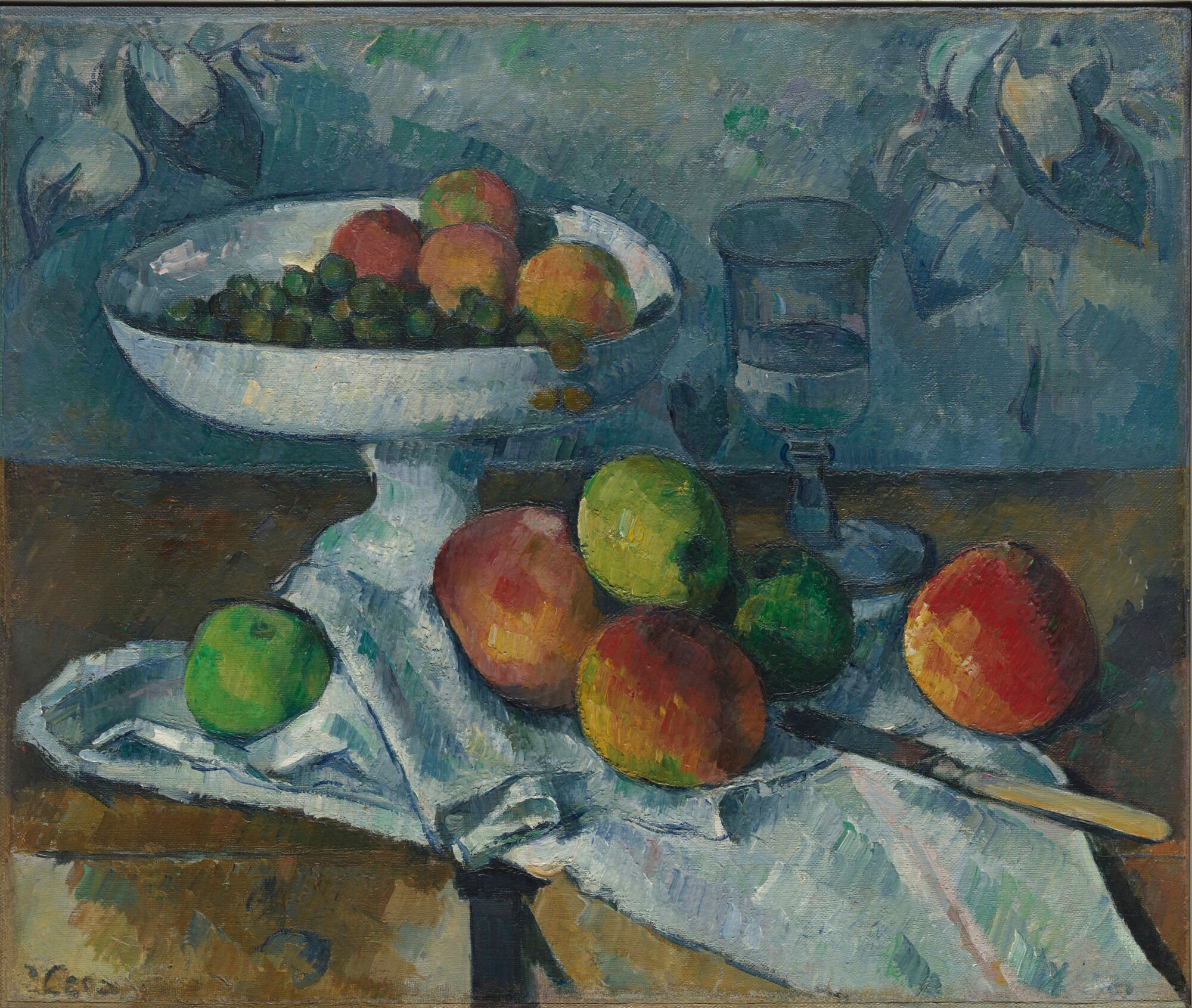 The Wick Culture - Paul Cezanne - Still Life with Fruit Dish 1879-80. Museum of Modern Art