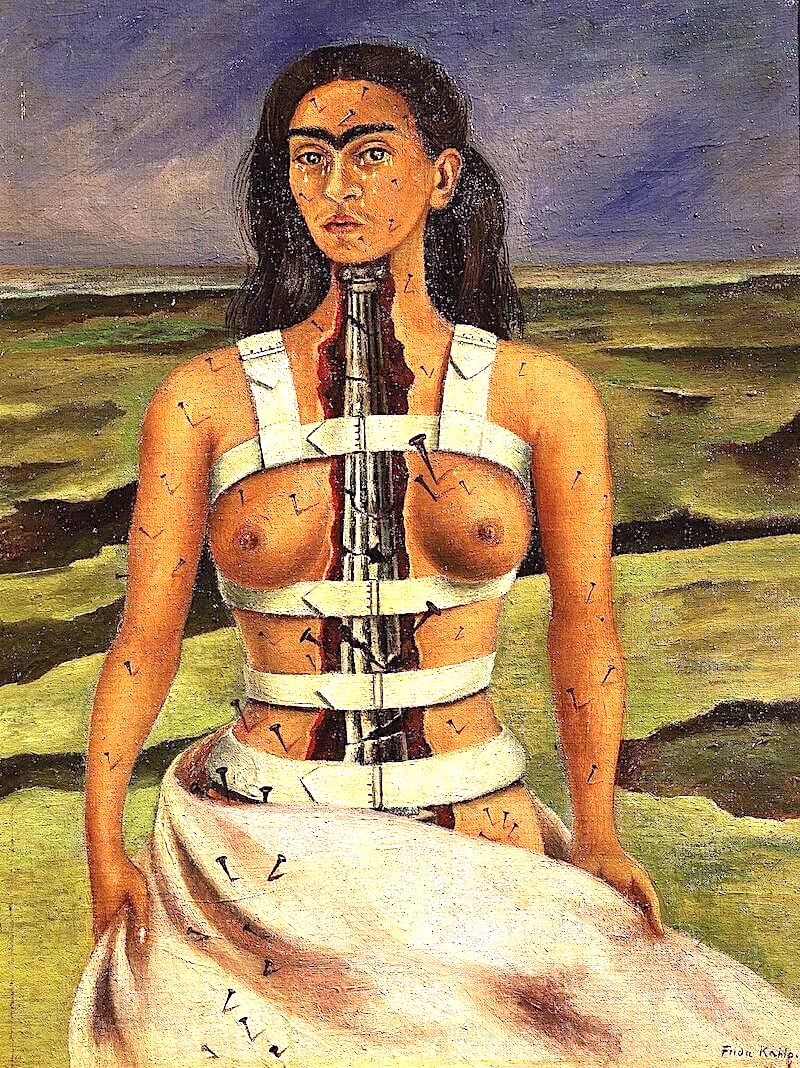 The Wick - Discover Frida Kahlo, The Broken Column, 1944
