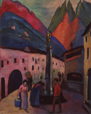 The Wick - Marianne Werefkin, The Contrasts, 1919. Tempera on paper on cardboard, 81.5 x 65.5 cm. Collection of the Municipality of Ascona, Museo Comunale d'Arte Moderna, Ascona