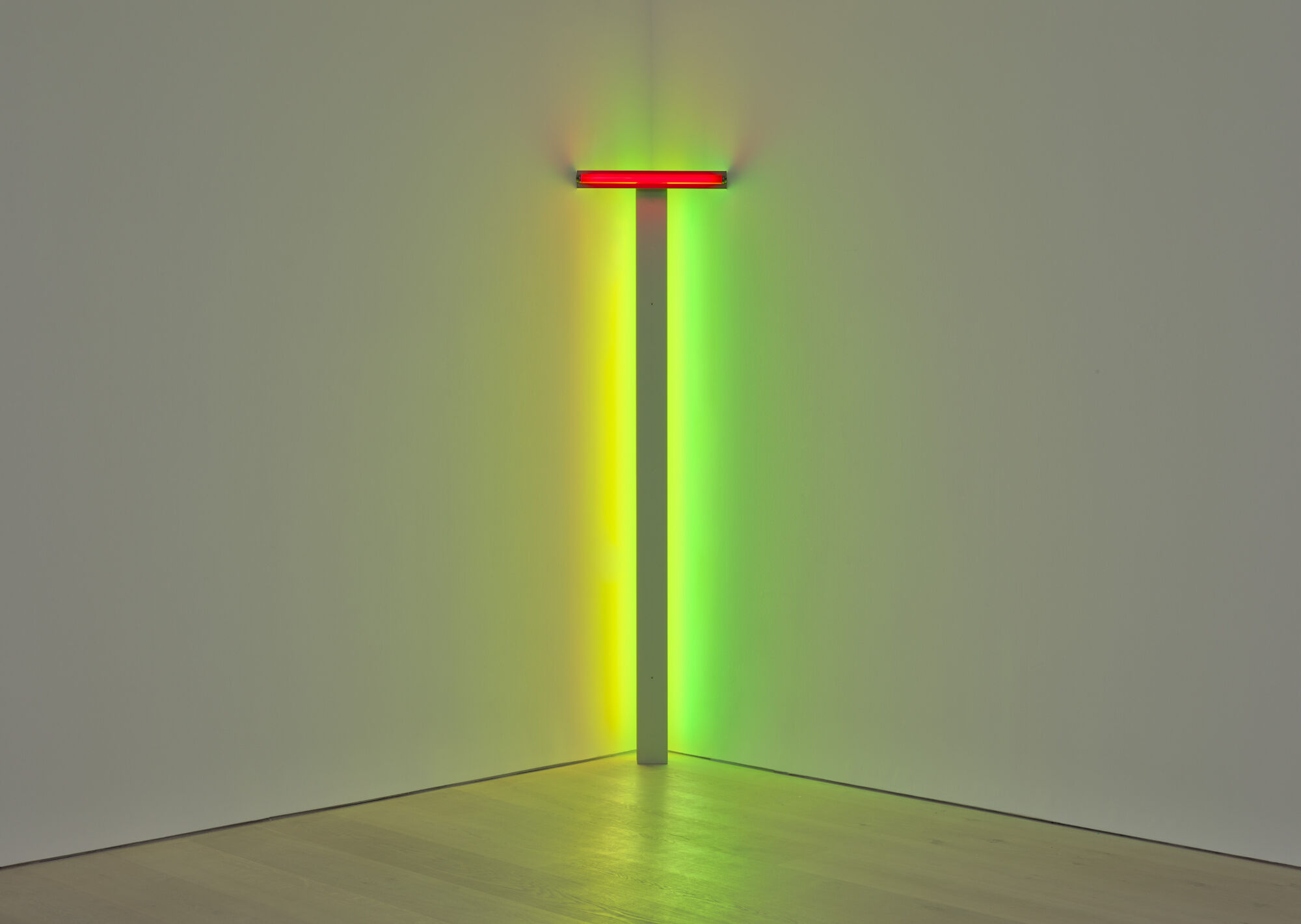 The Wick - Dan Flavin
untitled
1976
red, yellow, and green fluorescent light
© 2023 Stephen Flavin/Artists Rights Society (ARS), New York
Courtesy David Zwirner
