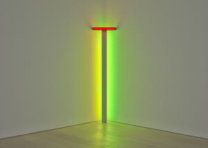 The Wick - Dan Flavin
untitled
1976
red, yellow, and green fluorescent light
© 2023 Stephen Flavin/Artists Rights Society (ARS), New York
Courtesy David Zwirner
