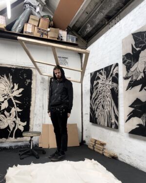 The Wick - Benjamin Murphy in studio, courtesy of Benjamin Murphy
