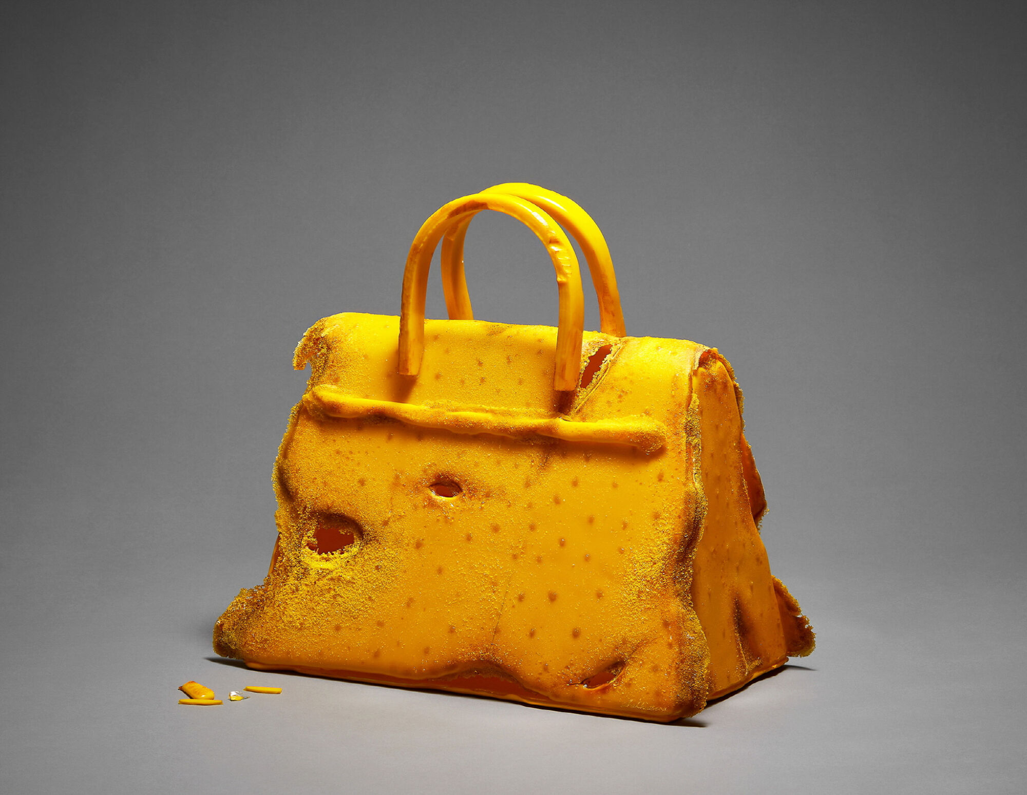 The Wick - Collect Art Fair Isobel Dennis Gallery Sklo Hyesook Relic purse yellow