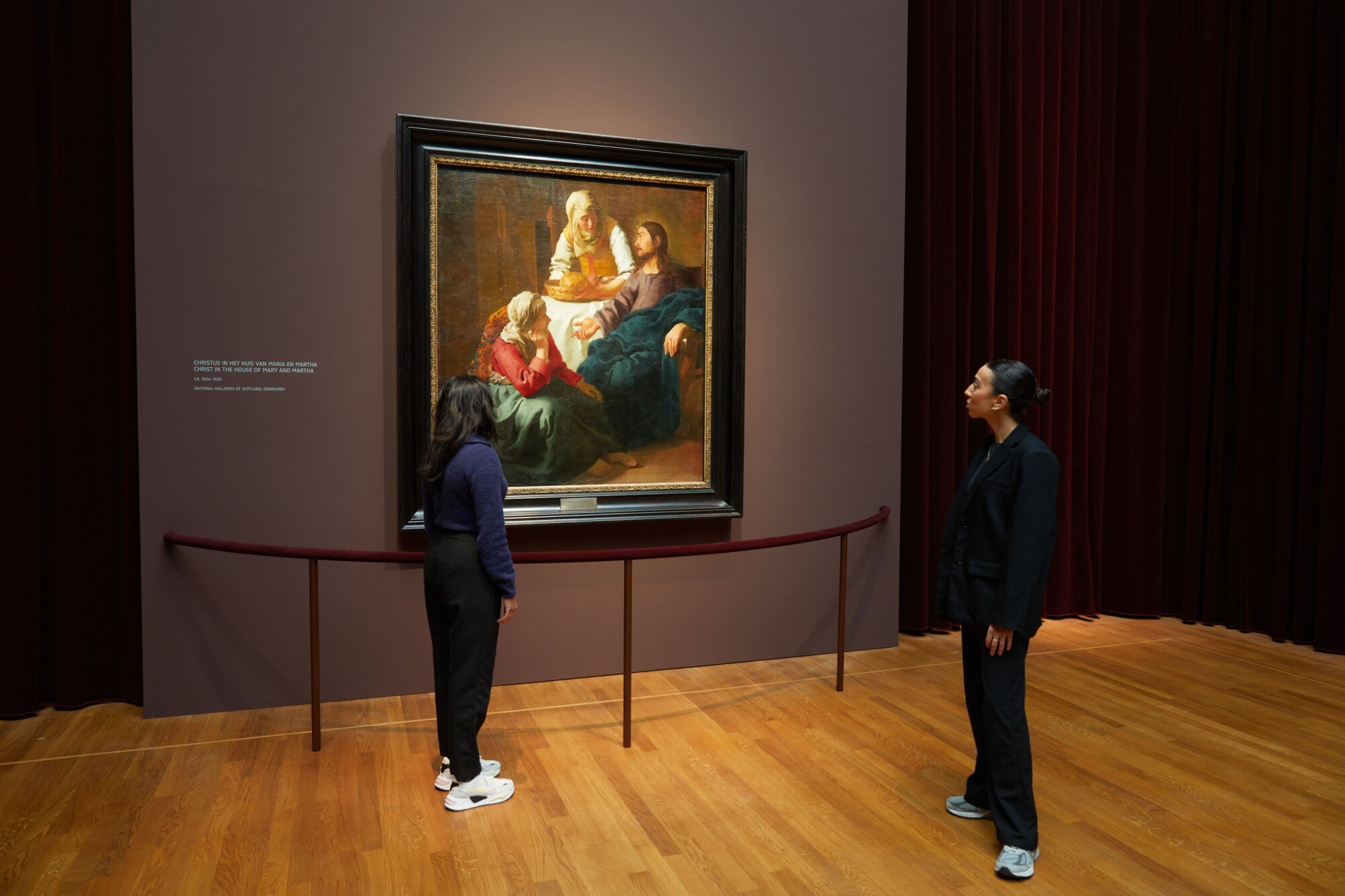 The Wick Culture - Installation shot of Vermeer, courtesy of Rijksmuseum