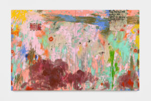 The Wick - Daisy Parris
All Things Bad, 2022
oil paint and collaged canvas on canvas
200 × 320 cm (78 ¾ × 126 in)
