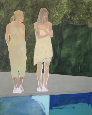 The Wick - Old Friends Poolside by Emily Kirby, courtesy of the artist.