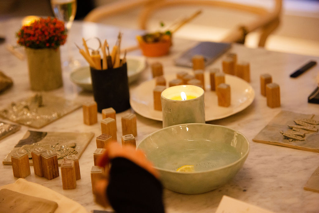The Wick - A Night on the Tiles with Martha Freud, for London Craft Week at Claridges ArtSpace Café. 
