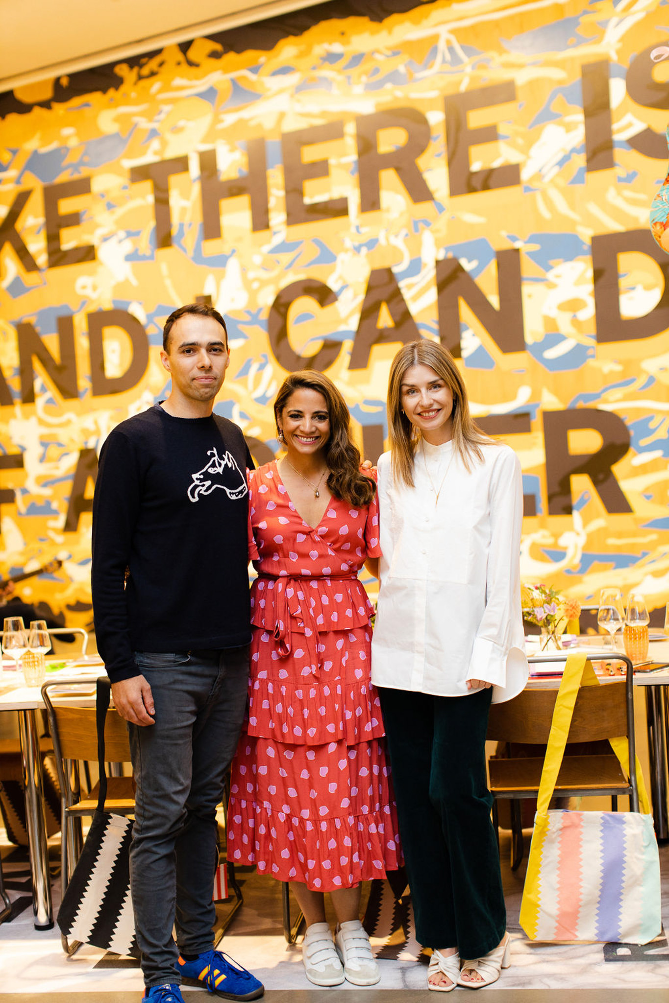 The Wick - Tim A Shaw, Katy Wickremesinghe and Niamh White at the Hospital Rooms Symposium, at Hauser & Wirth