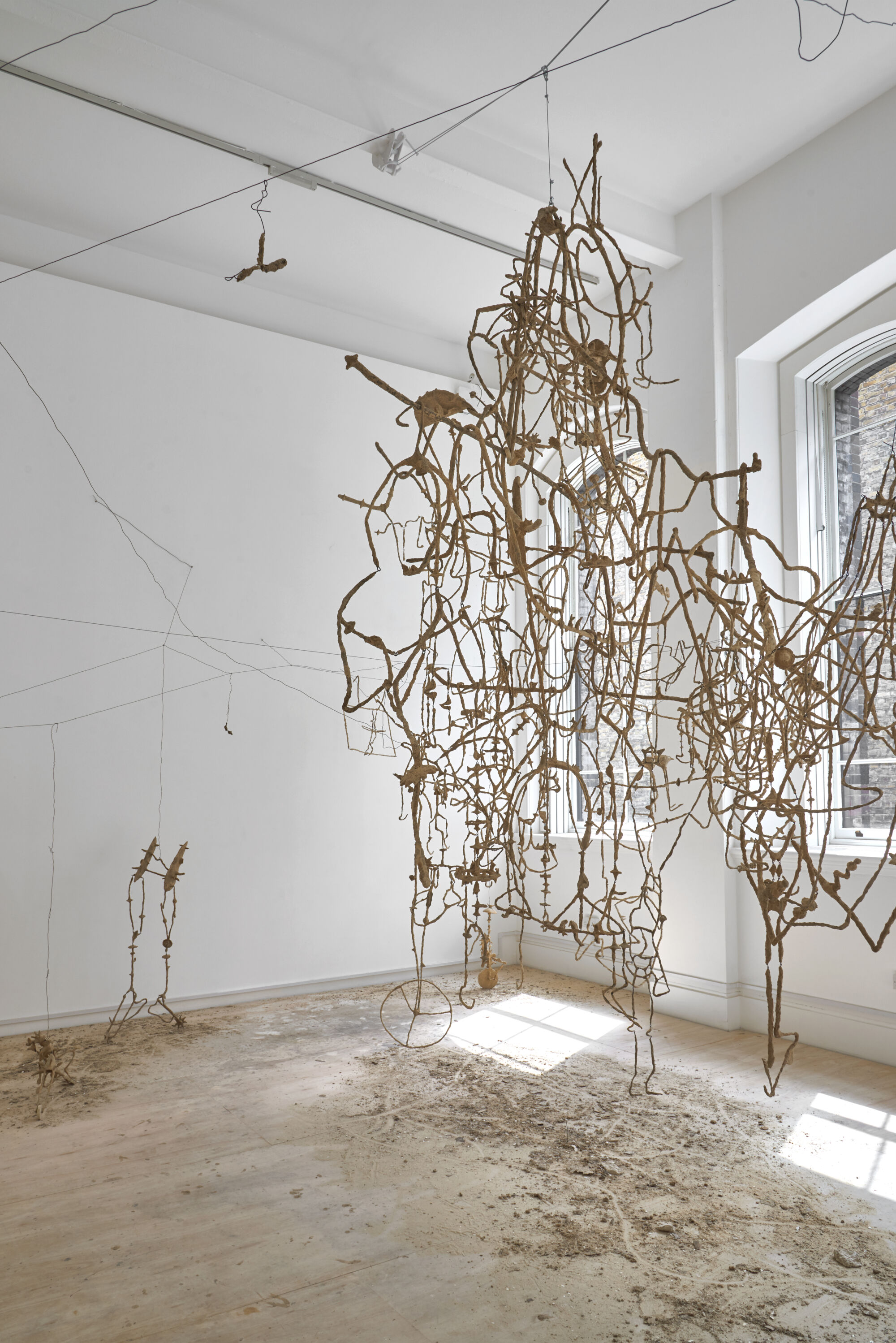 The Wick - Enej Gala
Neighbour's harvest, 2023
Installation view, Royal Academy Schools Show, 2023
Repurposed sawdust from the workshop, PVA glue, wire, metal, wood, detritus
Dimensions variable
Photo: Andy Keate
