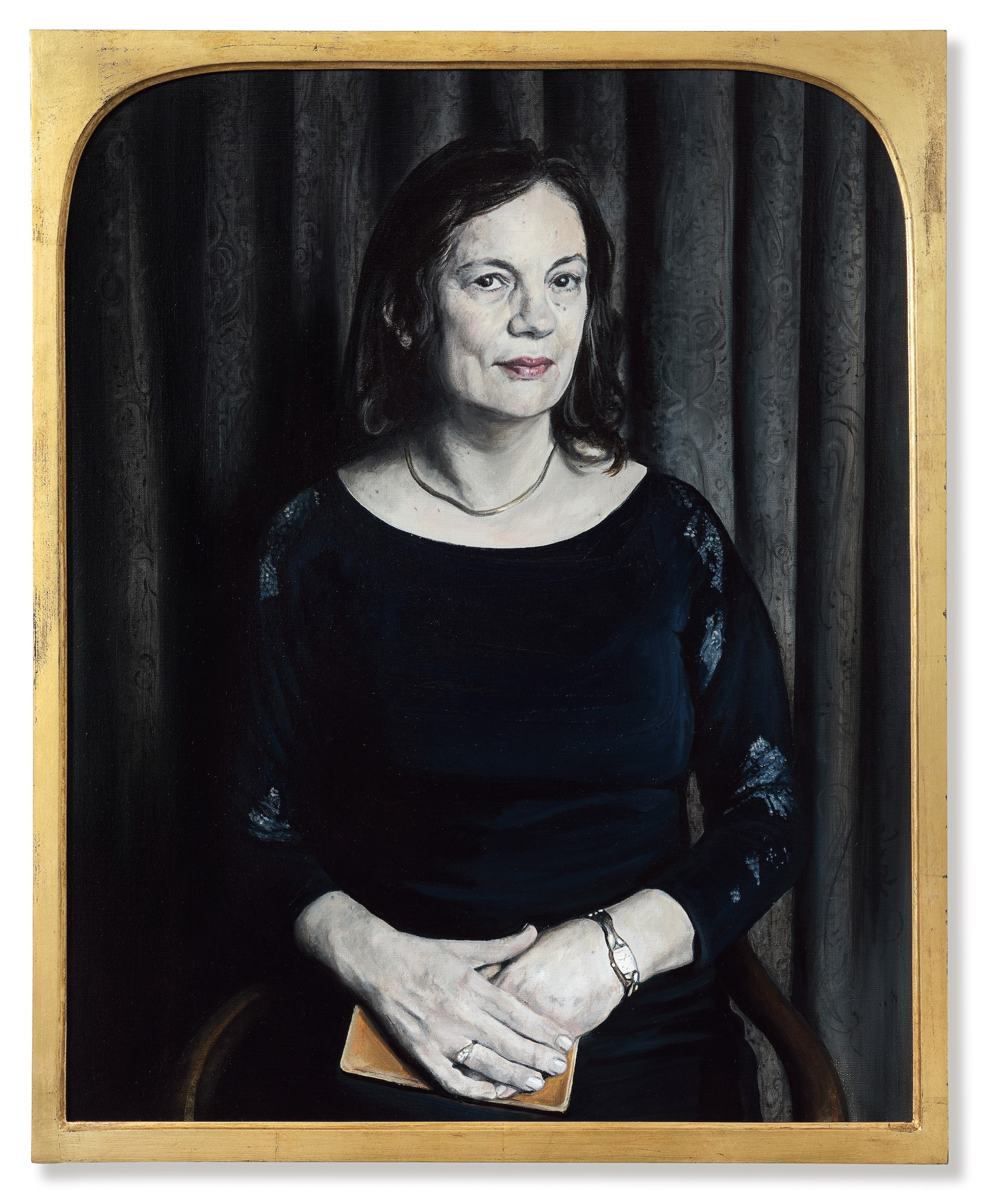 The Wick - Prof Elizabeth Fricker, by Nina Fowler, oil on canvas, 800x650mm framed