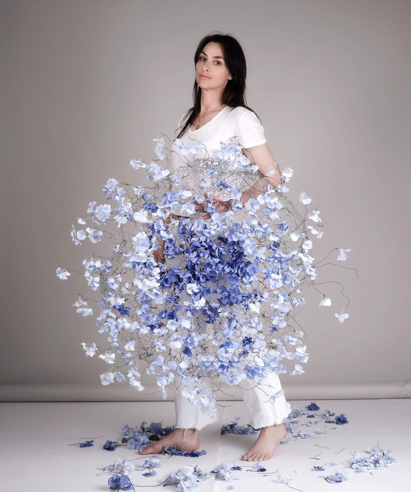 The Wick - Behind the scenes of Hydrangeas, by Isabelle van Zeijl, courtesy of the artist.
