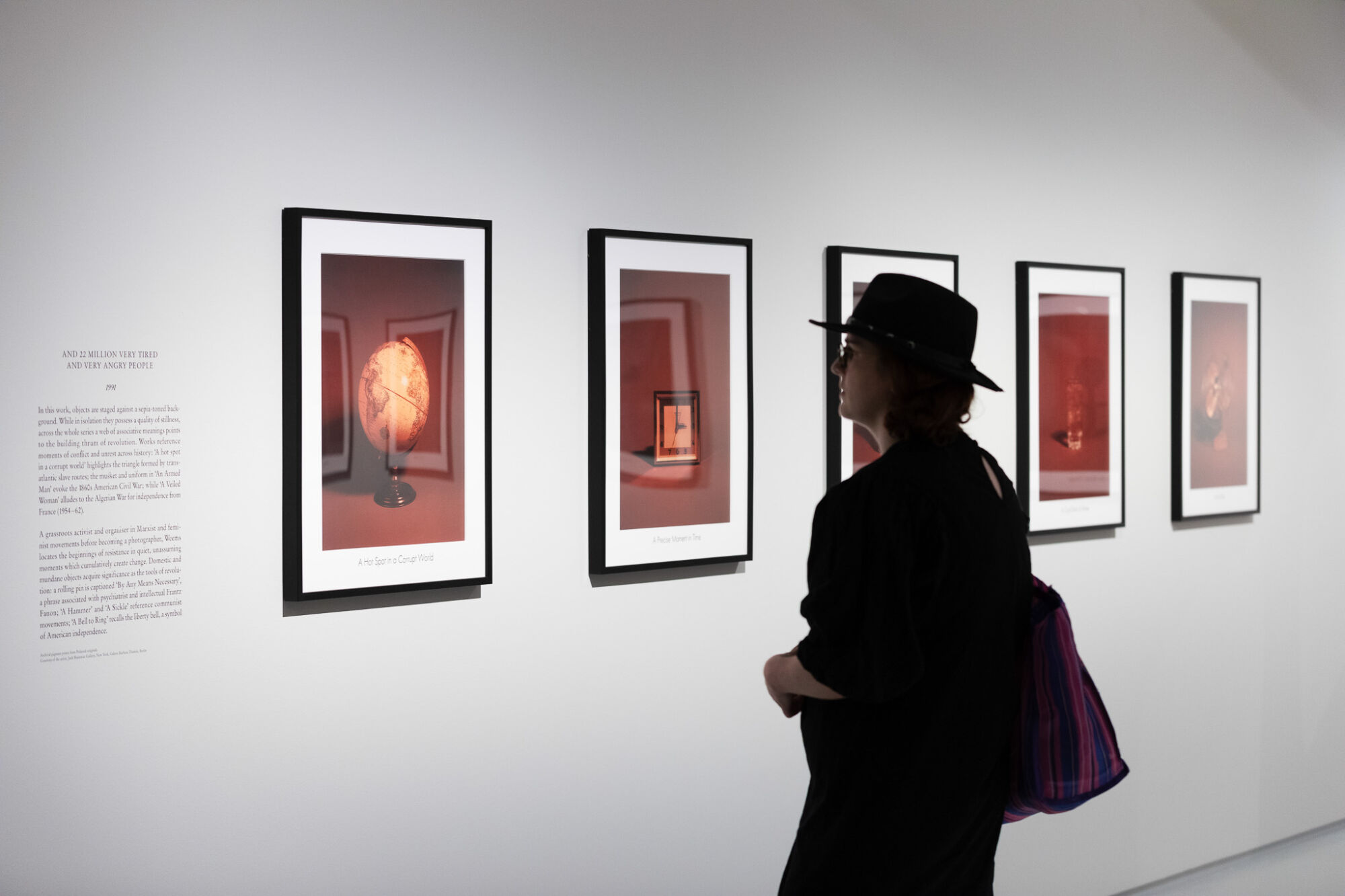 The Wick - Carrie Mae Weems_ Reflections for Now, Installation view, Barbican Art Gallery, 2023 © Jemima Yong