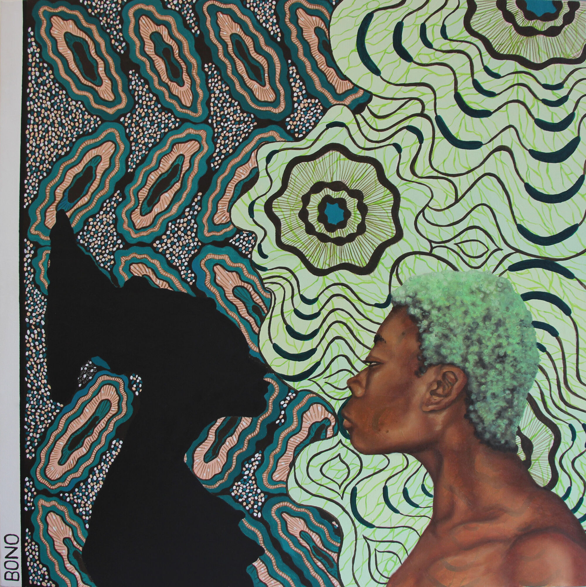 The Wick - Untitled (Mangbetu), 2019
95 x 95 cm by Shannon Bono, courtesy of the artist