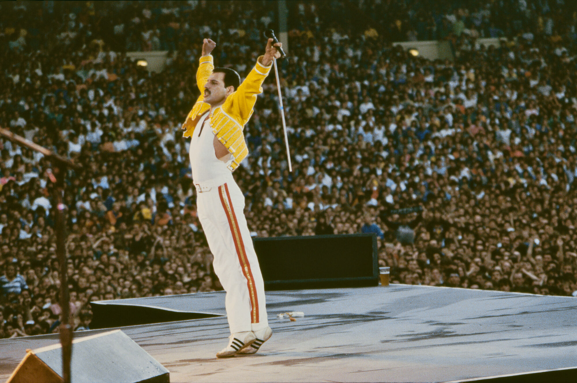 The Wick - Freddie Mercury, Queen in Concert, Magic Tour, Wembley Stadium, London, 1986 © Richard Young www.richardyounggallery.co.uk 