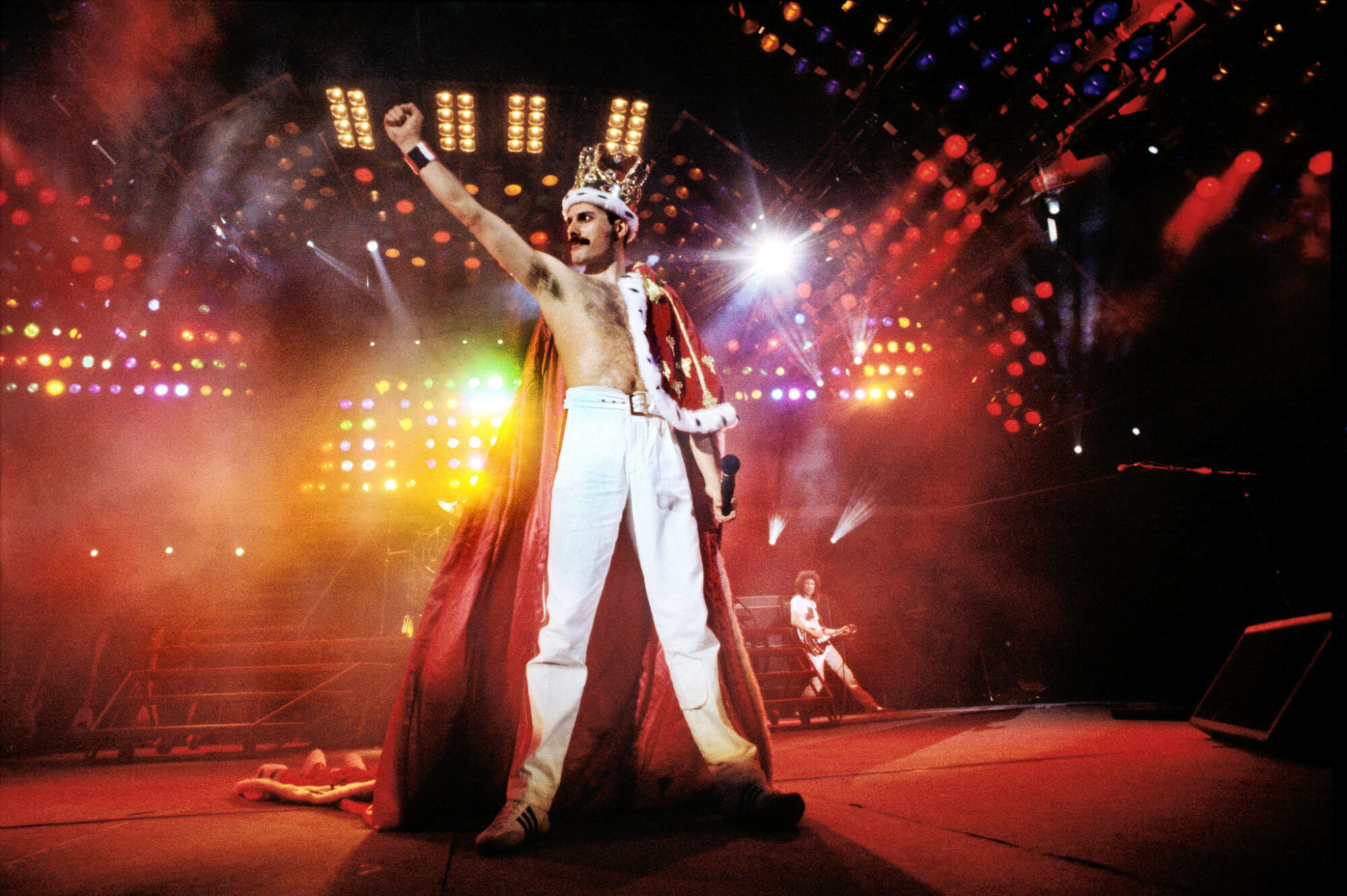 The Wick - Freddie Mercury, Queen - Wembley Stadium 1986, Photograph by © Denis O’Regan