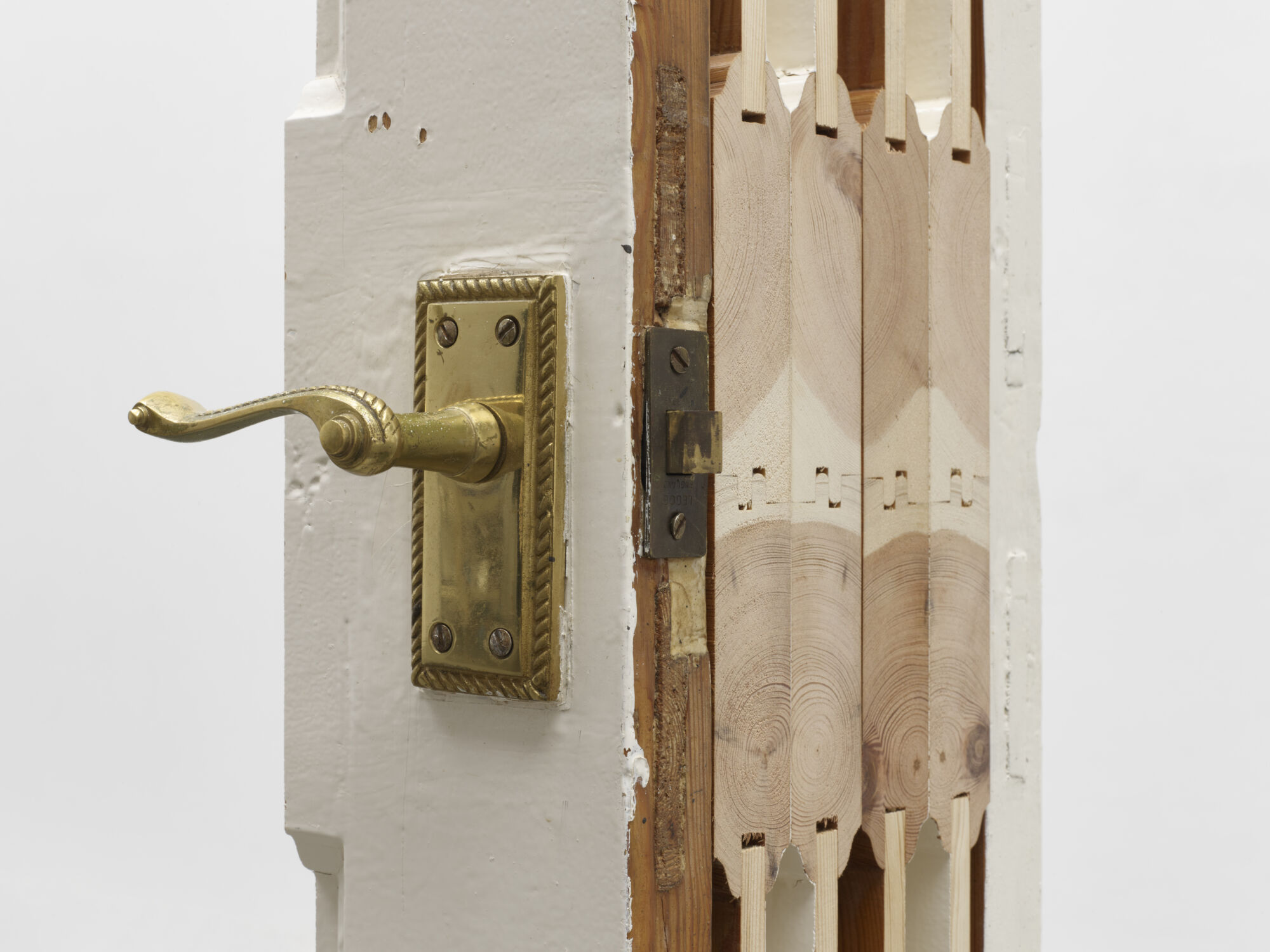 The Wick - Christian Marclay
Vertical Cuts (White Door)
2023
Altered wooden door
194.6 x 27.5 x 13.5 cm | 76 5/8 x 10 13/16 x 5 5/16 in.
© Christian Marclay. Photo © White Cube (Theo Christelis)
