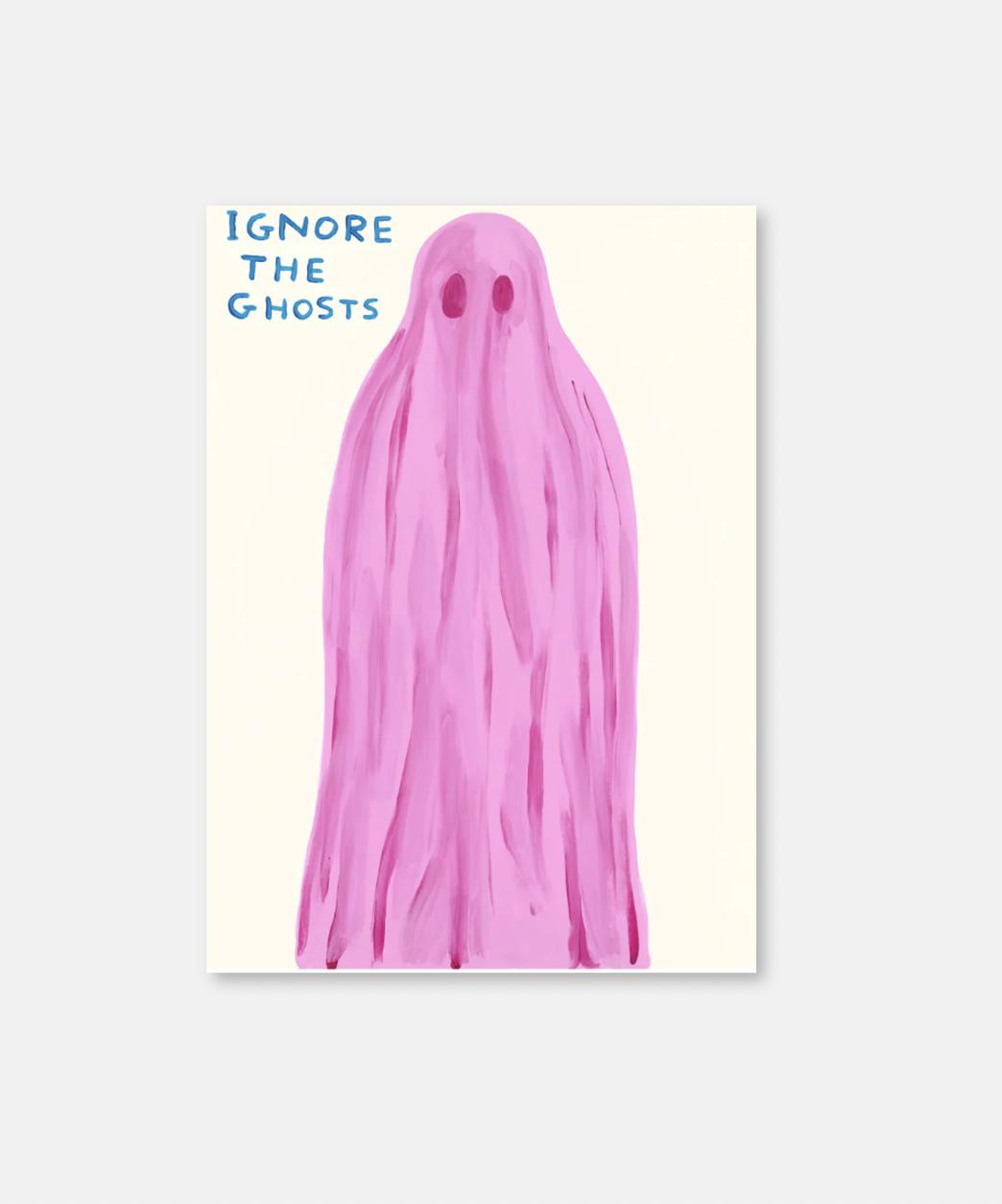 The Wick - Ignore the Ghosts screenprint by David Shrigley