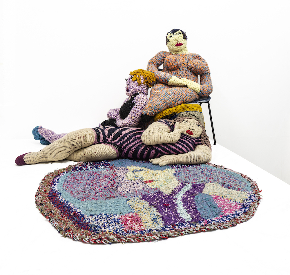 The Wick - Rita McGurn, Untitled Rug and Figures, 1974-1985. Photography by Keith Hunter