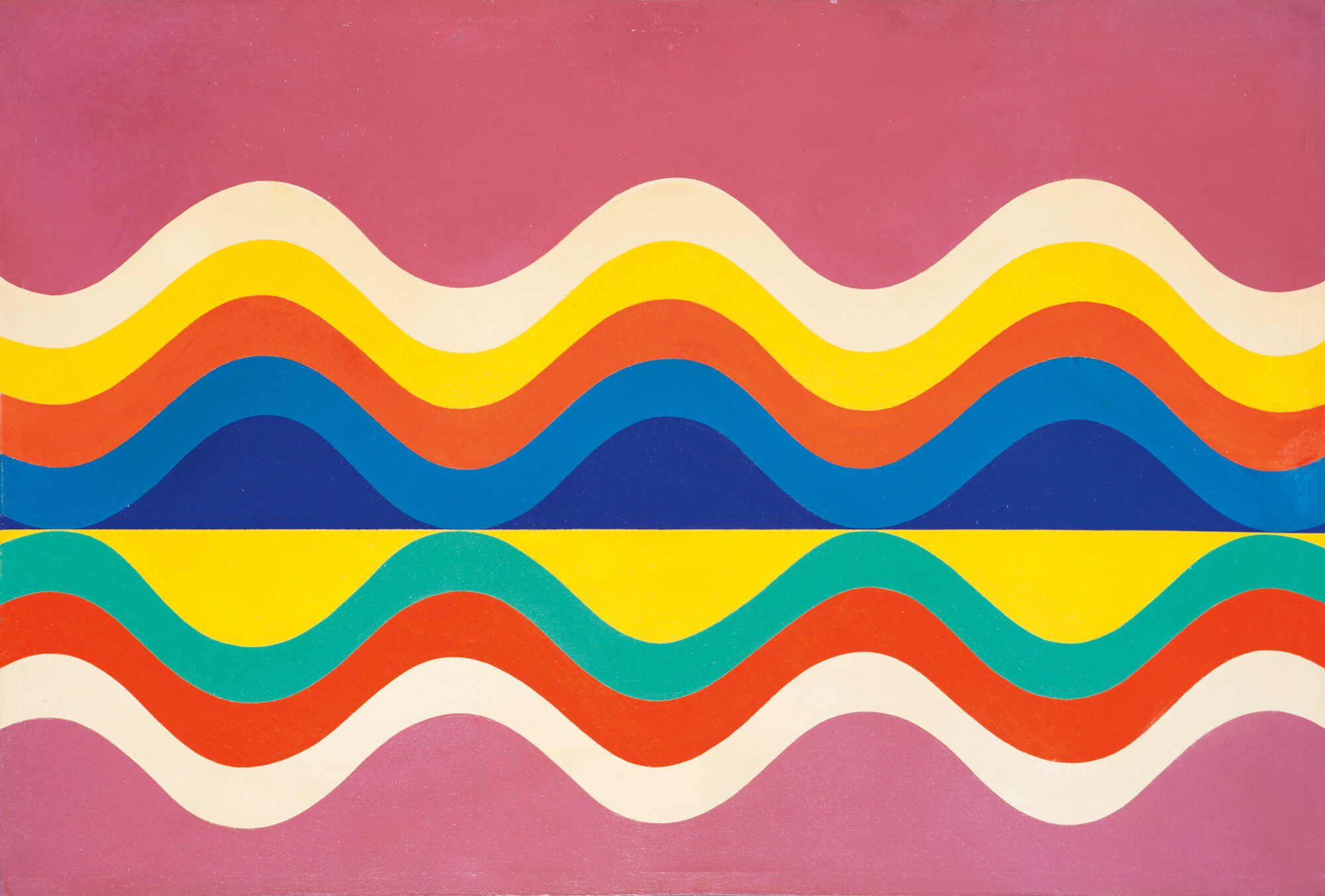 The Wick Culture - Mohamed Melehi, Untitled 1969 © Mohamed Melehi Estate. Courtesy of private collection, Marrakesh