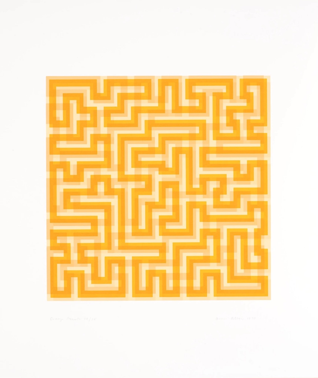 The Wick Culture - Anni Albers
Orange Meander, 1970
Screenprint on Mohawk Superfine paper RM 21
Edition of 75