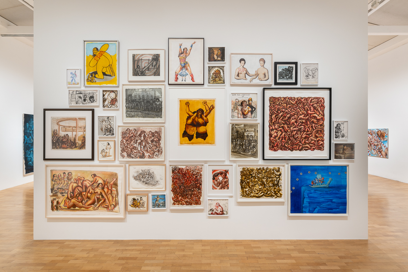 The Wick - Installation view, Nicole Eisenman: What happened, at Whitechapel Gallery