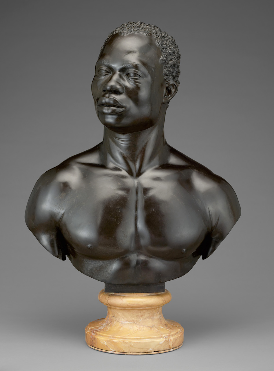 The Wick - Francis Harwood, Bust of a Man, 1758
Black stone (pietra di paragone) on a yellow Siena marble socle, 69.9 x 50.2 x 26.7 cm
The J. Paul Getty Museum, Los Angeles
Digital image courtesy of Getty’s Open Content Program