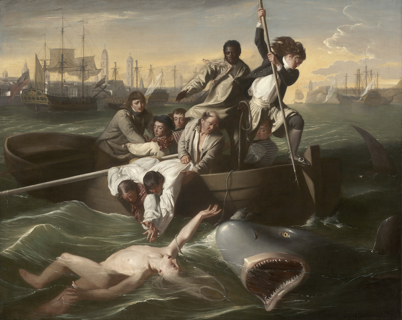 The Wick - John Singleton Copley RA, Watson and the Shark, 1778
Oil on canvas, 183.5 x 229.6 cm
Museum of Fine Arts, Boston. Gift of Mrs George von Lengerke Meyer
Photograph © 2024 Museum of Fine Arts, Boston