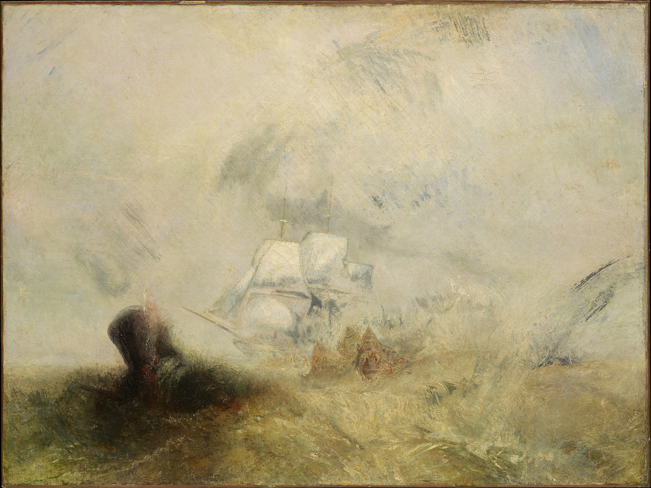 The Wick - J. M. W. Turner RA, Whalers, c. 1845
Oil on canvas, 91.8 x 122.6 cm
Lent by The Metropolitan Museum of Art, New York, Catharine Lorillard Wolfe Collection, Wolfe Fund
