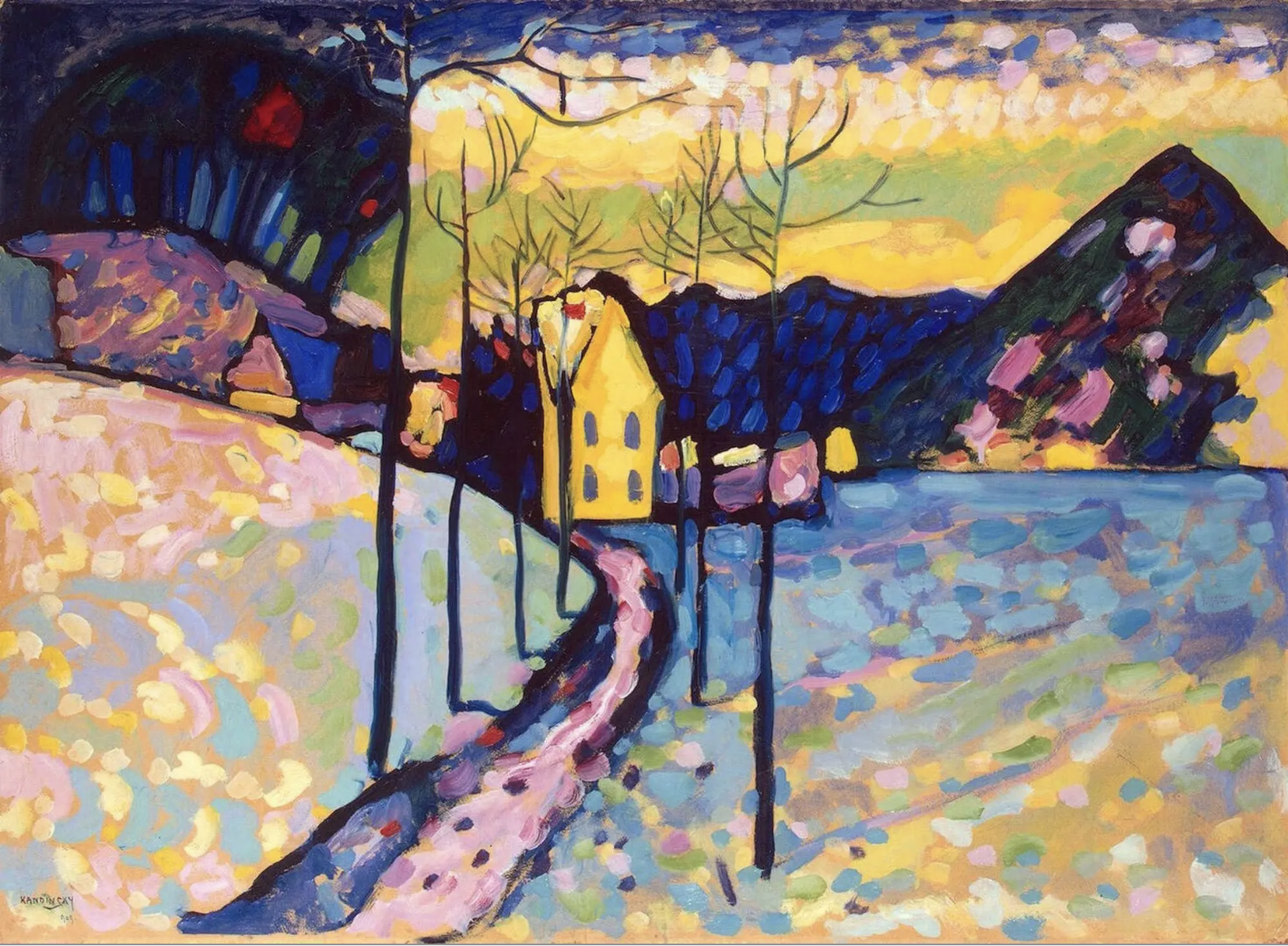 The Wick - Winter Landscape, Wassily Kandinsky, 1909
