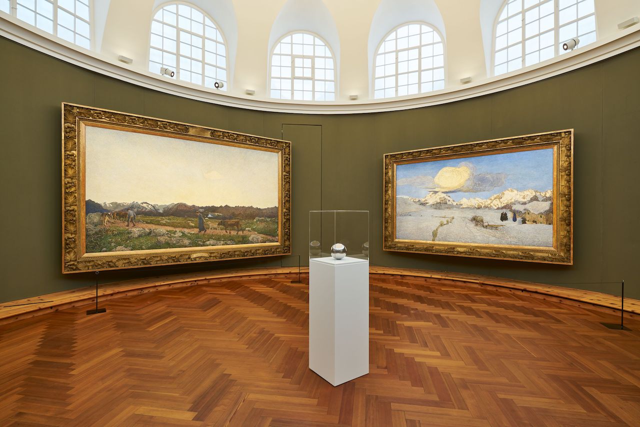 The Wick - Installation view, ‘Gerhard Richter: Engadin,’ Segantini Museum, St. Moritz, 16 December 2023 until 13 April 2024 © 2023 Gerhard Richter (09122023). Photo: Jon Etter