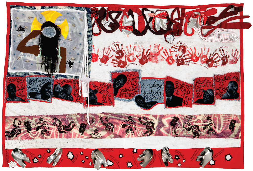 The Wick Culture - Teresa Margolles, american Juju for the Tapestry of Truth, 2015 (c) Courtesy of the artist and Galerie Peter Kilchmann, Zurich Paris