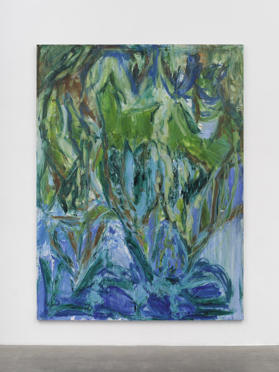 The Wick - Sarah Cunningham, Treading Water, 2024. Oil on canvas. 320 x 240 x 4 cm, 126 x 94 1/2 x 1 5/8 in. © Sarah Cunningham, courtesy Lisson Gallery