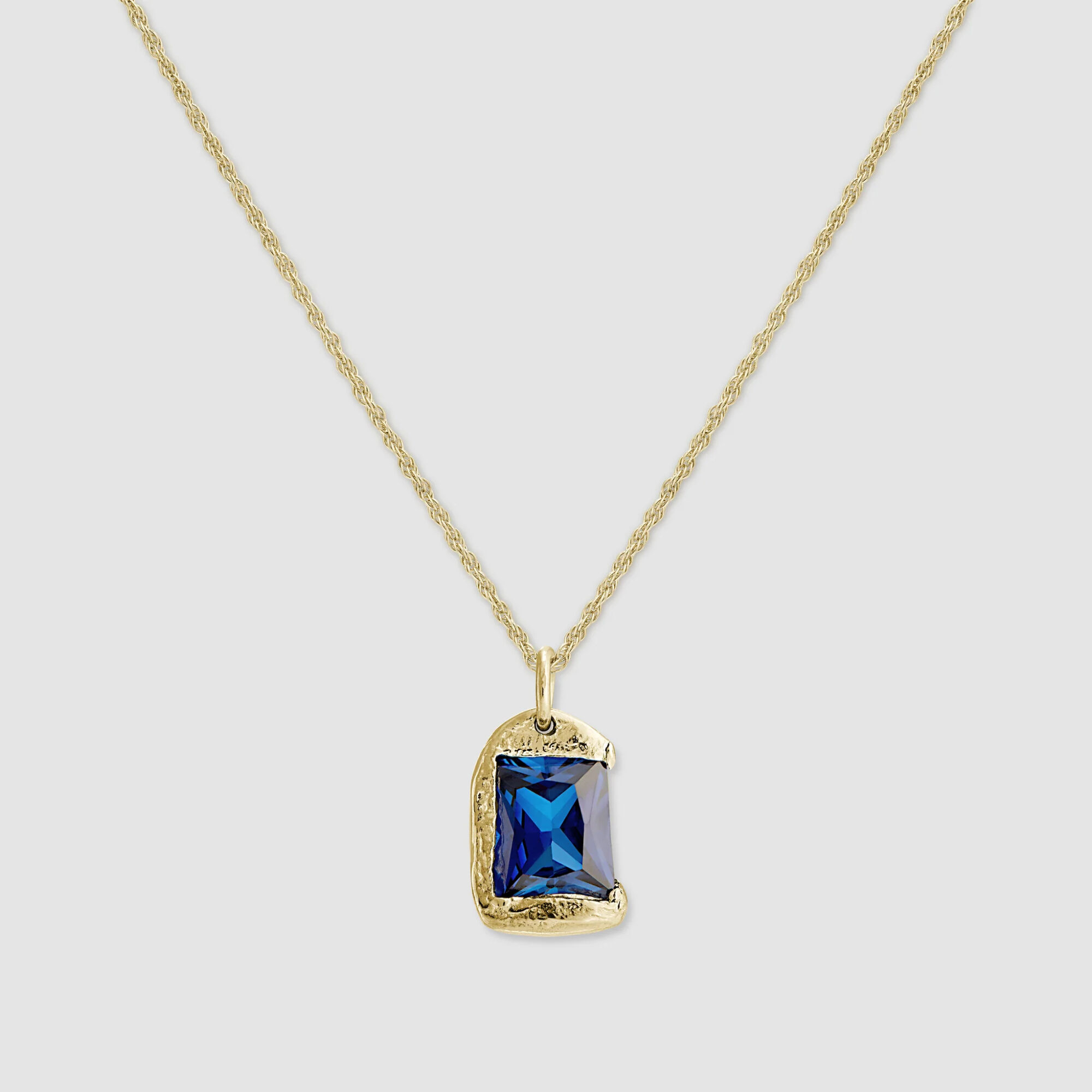 The Wick - The Rose Pendant - Gold - Blue
