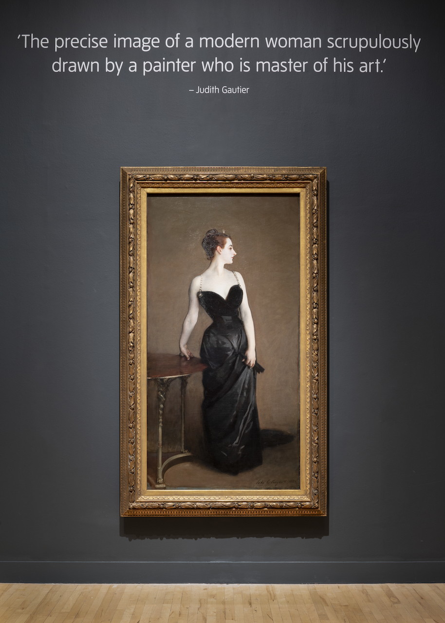 The Wick Culture - Madame X, 1883-84 installation view at Sargent and Fashion, Tate Britain 2024  Photo © Tate (Jai Monaghan)