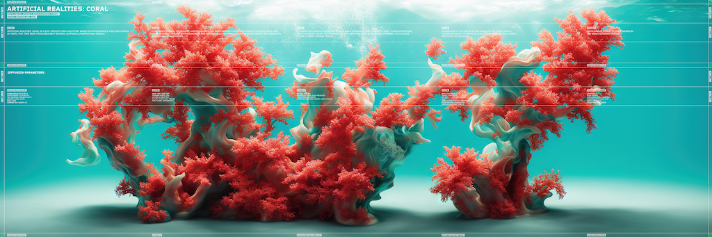 The Wick - Refik Anadol, Artificial Realities: Coral, 2023. Courtesy Refik Anadol Studios