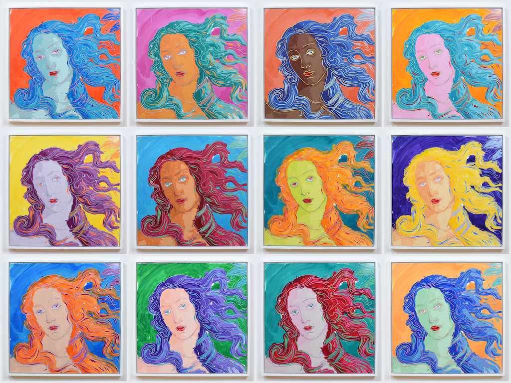 The Wick - 12 Robot Paintings, Birth of Venus, after Botticelli, after Warhol 2021