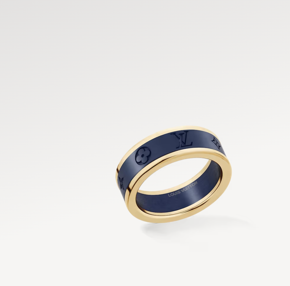 The Wick - Les Gastons Vuitton Small Ring, Yellow Gold and Titanium