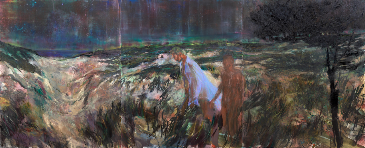 The Wick - Doron Langberg
The Walk Back (Underwear Party), 2023
Oil on linen
Triptych