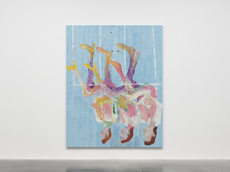 The Wick - Georg Baselitz
Was, oh ach mal drei Beine, sechs wie, oh ach, in der Nacht (What, Oh Ah, Times Three Legs, Six Like, Oh Ah, at Night)
2023
Oil on canvas
© Georg Baselitz 2024. Photo © White Cube (Theo Christelis)