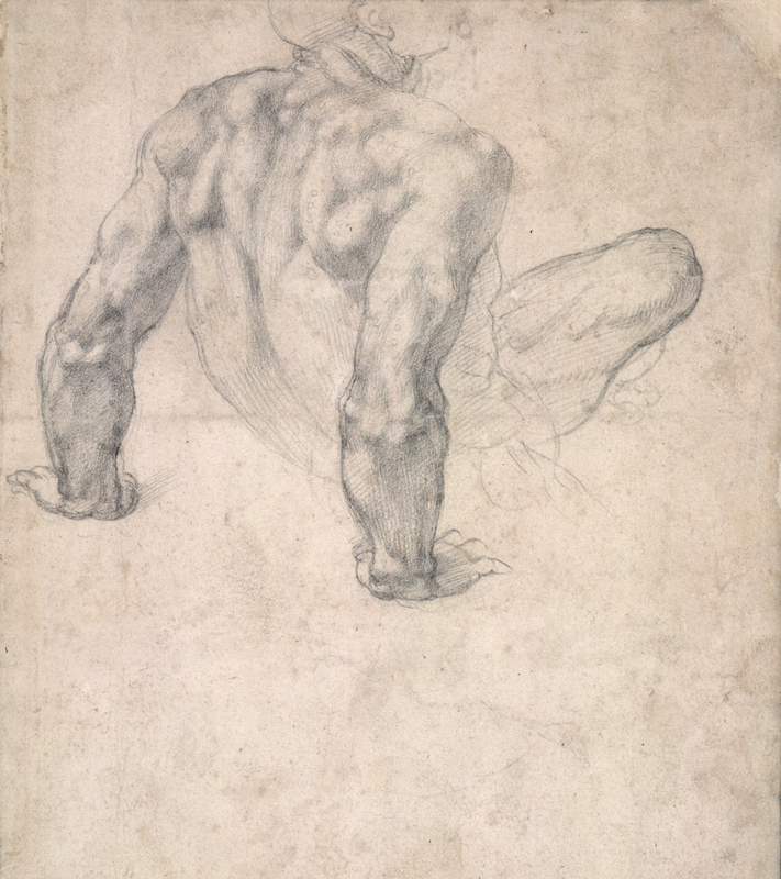 The Wick - Michelangelo, Study of the Last Judgment 
© The Trustees of the British Museum
