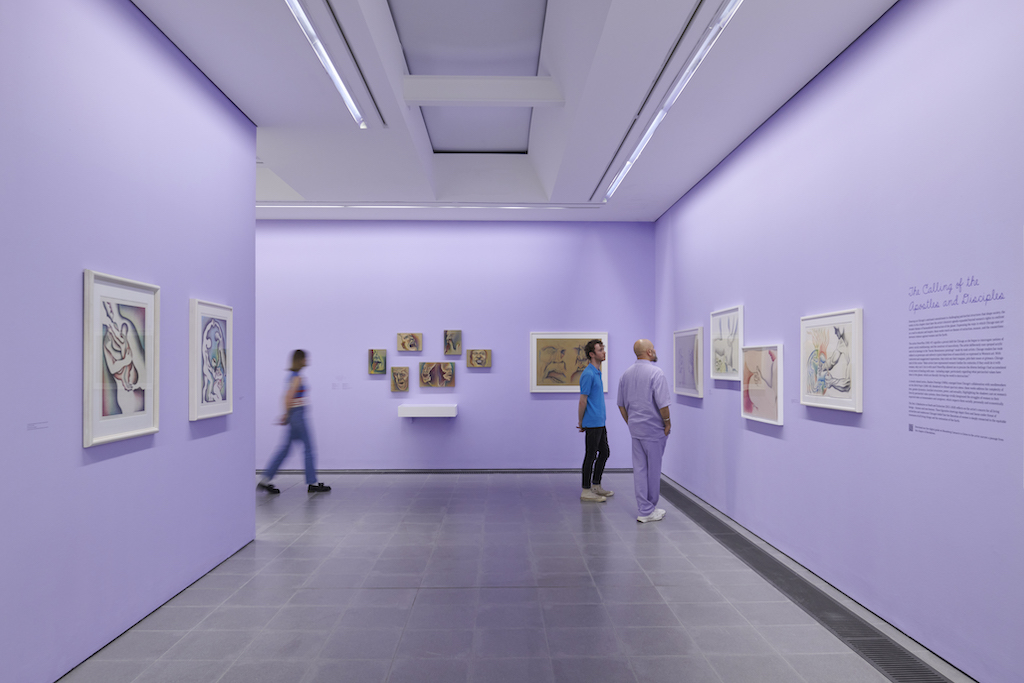 The Wick Culture - Judy Chicago: Revelations, 2024. Installation view, Serpentine North. © Judy Chicago/Artists Rights Society (ARS), New York. Photo: Jo Underhill. Courtesy Judy Chicago and Serpentine.