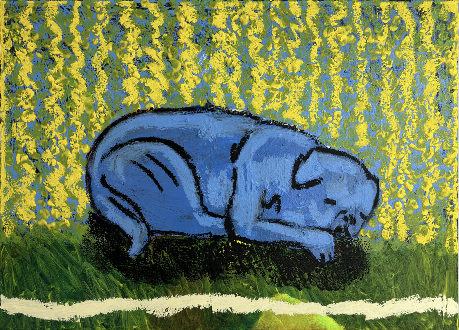 The Wick Culture - 'RF' Mixed Media on Canvas by Oliver Hemsley