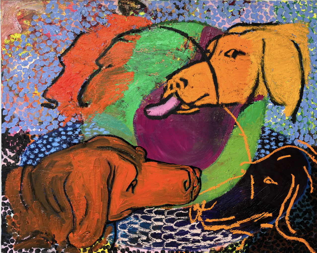 The Wick Culture - 'I know that you know' Mixed Media on Canvas by Oliver Hemsley