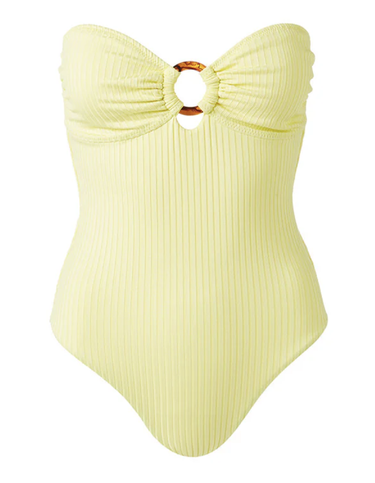 The Wick - Barbuda Sunray Ribbed Swimsuit by Melissa Oabash