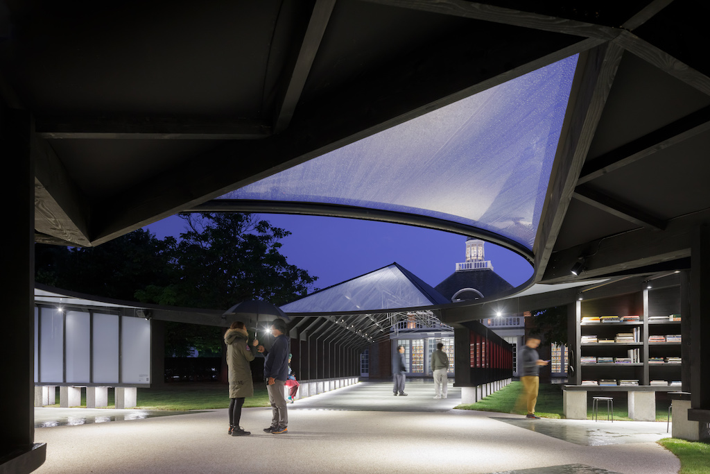 The Wick - Serpentine Pavilion 2024, Archipelagic Void, designed by Minsuk Cho, Mass Studies © Mass Studies Photo: Iwan Baan Courtesy: Serpentine