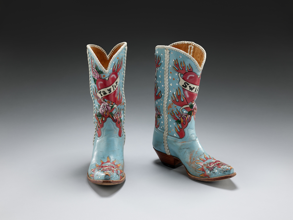 The Wick Culture - Custom boots worn by Taylor Swift, 2007. Courtesy of TAS Rights Management, LLC