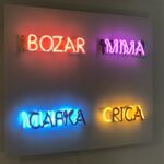 Bozar, MoMA Neon lights on wall
