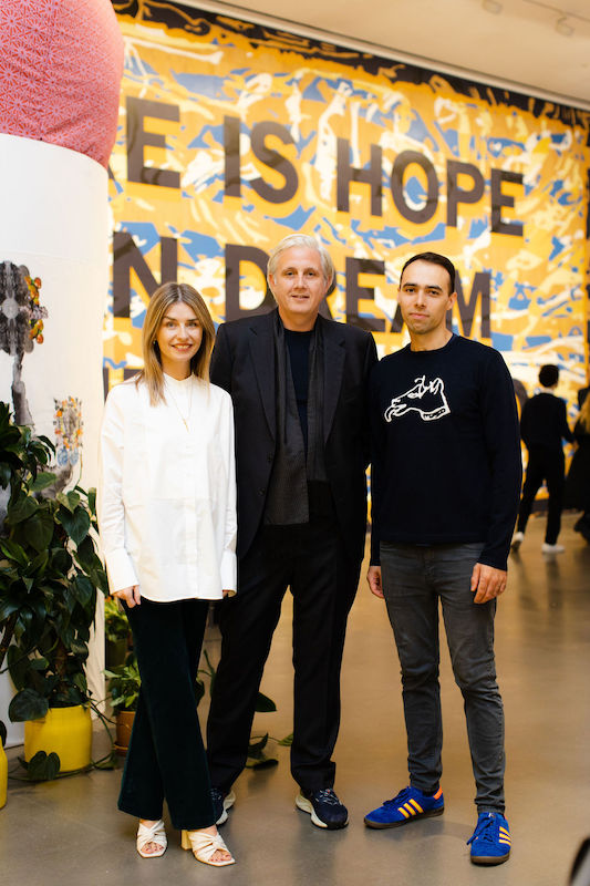 The Wick Culture - From left to right: Niamh White, Neil Wenman, Tim A Shaw, Hospital Rooms Exhibition, 'Like there is hope and I can dream of another world', Hauser & Wirth, 2022. Photo © Hospital Rooms (Jennifer Moyes)