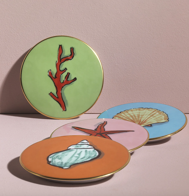 The Wick Culture - Il Viaggio di Nettuno Set of 4 Coasters by Luke Edward Hall